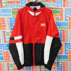 Vintage ATI Technologies Jacket Full Zip Size L NWT Retro Tech PC Graphics AMD
